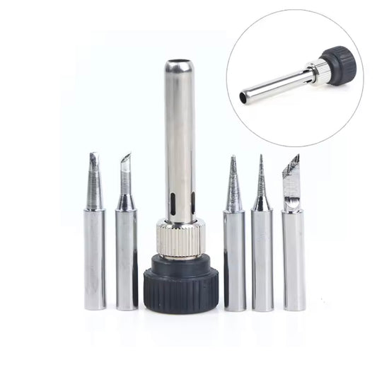 Soldering Iron Tip Cannula Casing And 5pcs Solder Tips