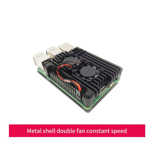 Raspberry PI5 case aluminum dual fan