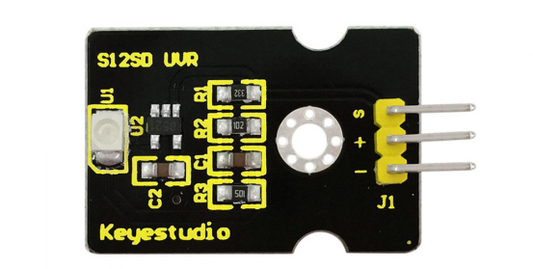 KS0204, Keyestudio GUVA-S12SD 3528 Sunshine
ultraviolet radiation sensor