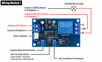 LDR relay module dc12V