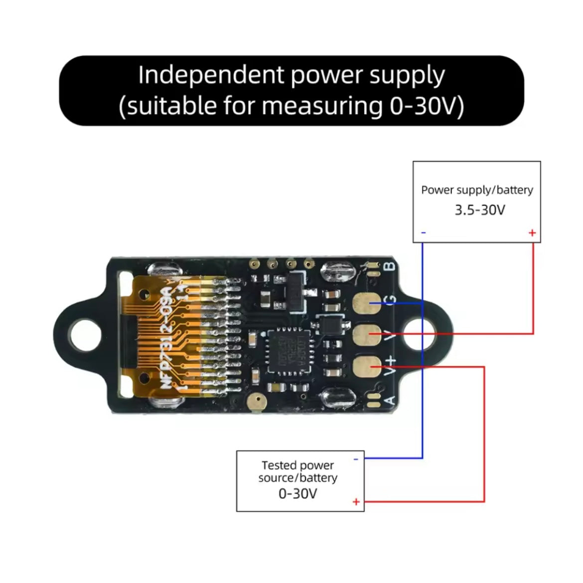 DC Voltmeter 0.5 Inch OLED Display