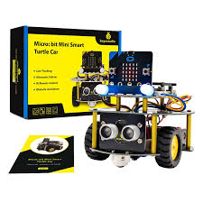 KS4014, Keyestudio Mini Smart Micro Bit V2 Robot Car for Micro:bit Robot Car Kit Graphical Programming Toys Electronic DIY (No Battery, no micro:bit