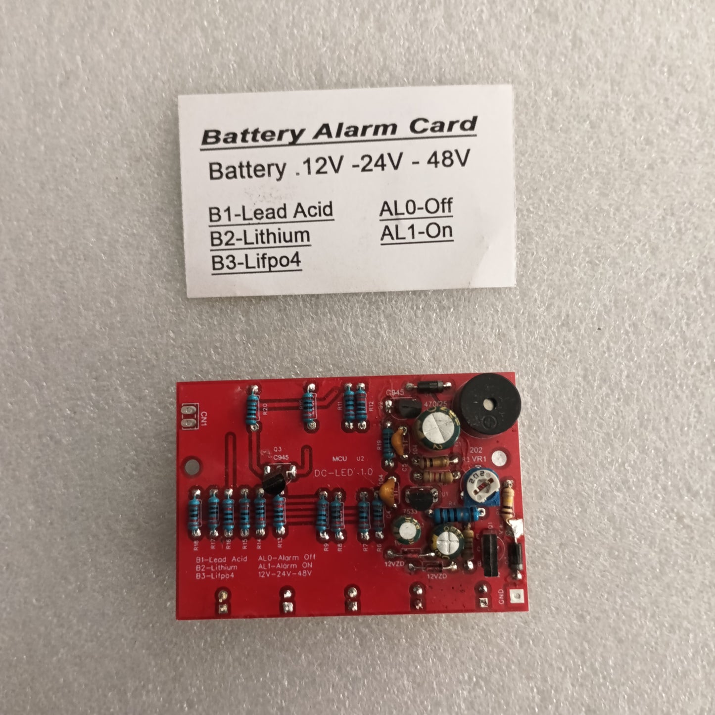 Battery Alarm card