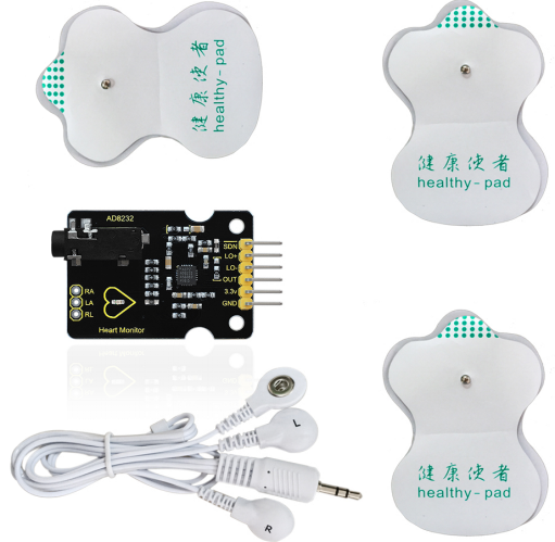 KS0261 keyestudio AD8232 ECG Measurement Heart Monitor Sensor Module
