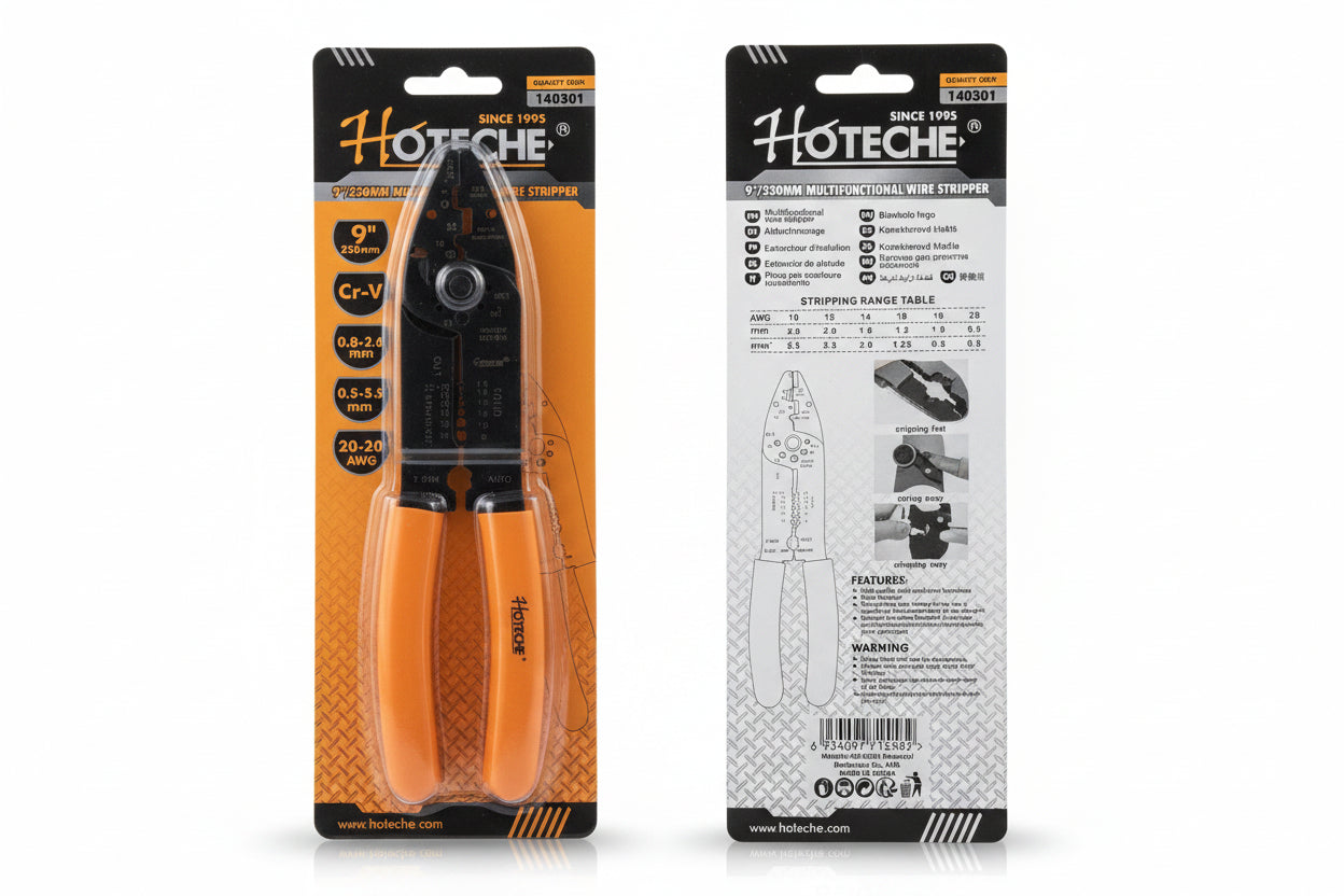Multi functional wire stripper 9"/230mm Hoteche