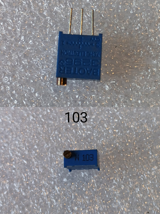 Preset 10kohm (3296w-1-103) Multi turn