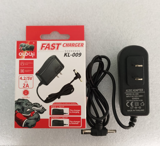 Fast charger adaptor 4.2V/5V 2A KL-009
