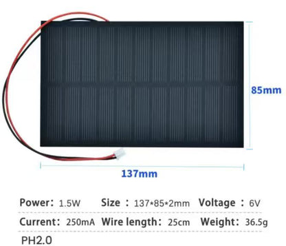 Solar panel 6V 1.5W