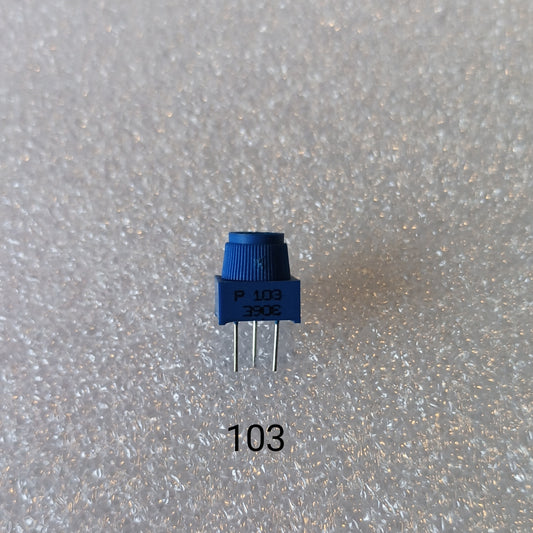 Preset 10kohm (3386p-1-103T) single turn