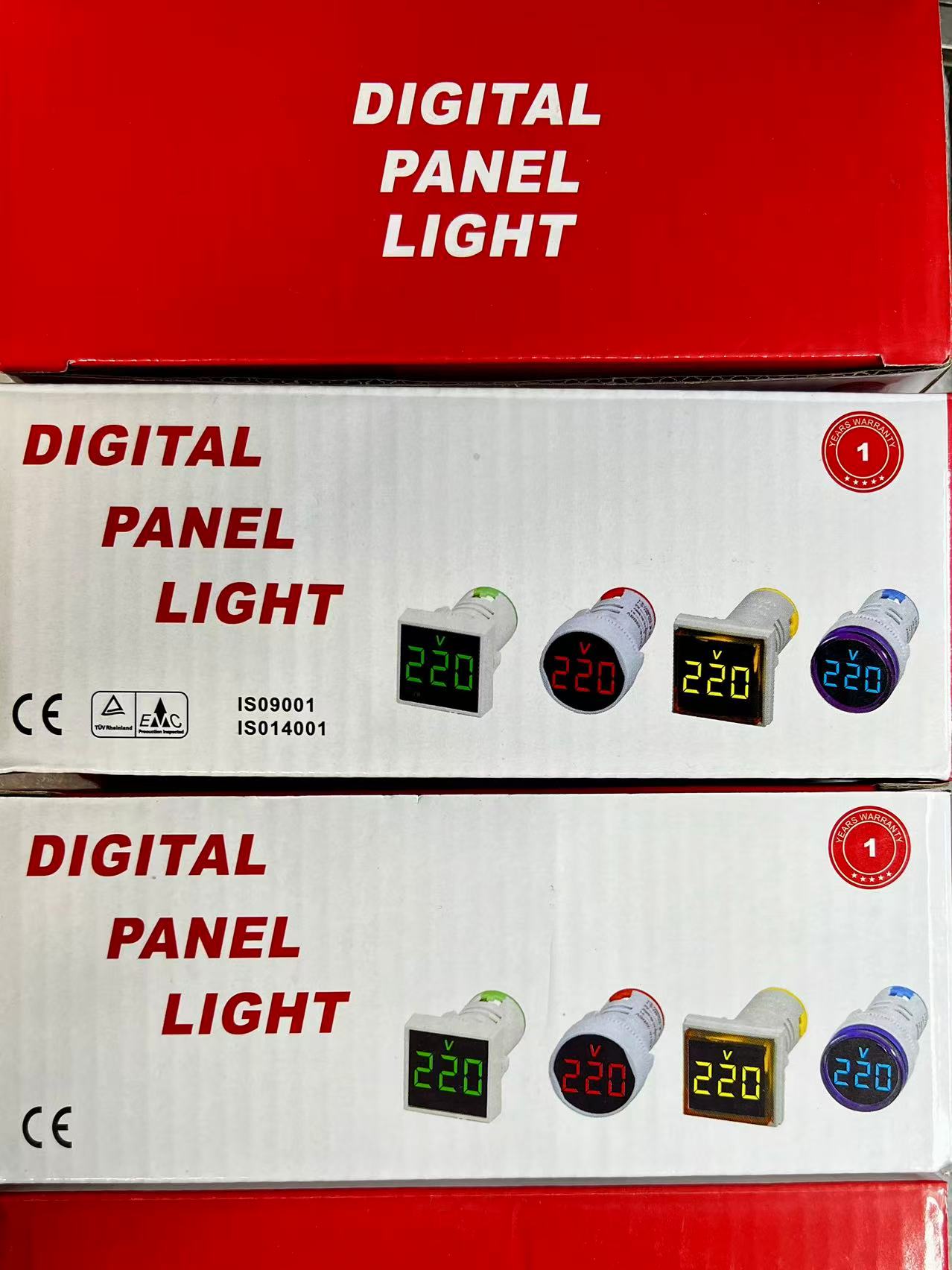 AC volt meter panel light