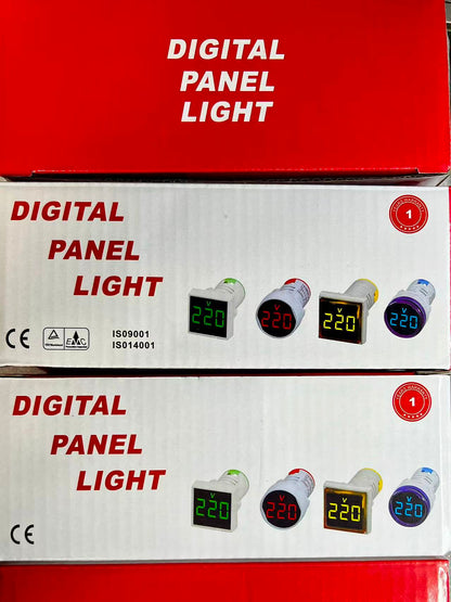 AC volt meter panel light