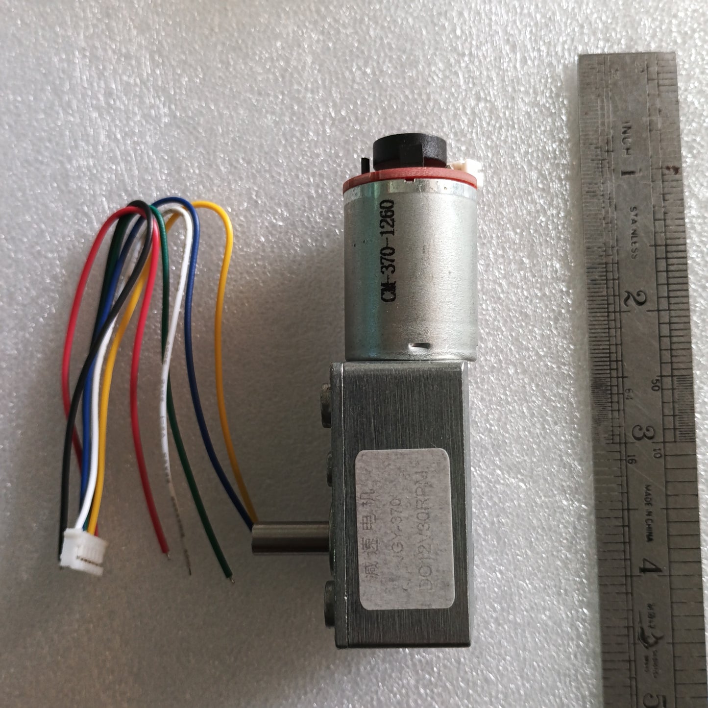 Motor-JGY-370 30RPM DC gear motor with hall-effect sensor