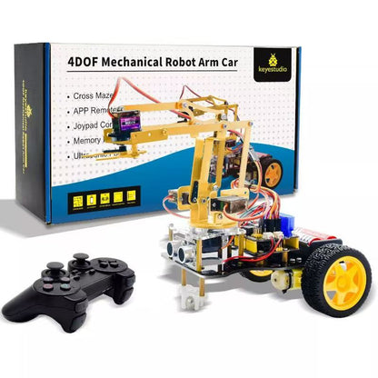 KS0520
Keyestudio 4 DOF Metallic Robotic arm Robot Car Learning kit
