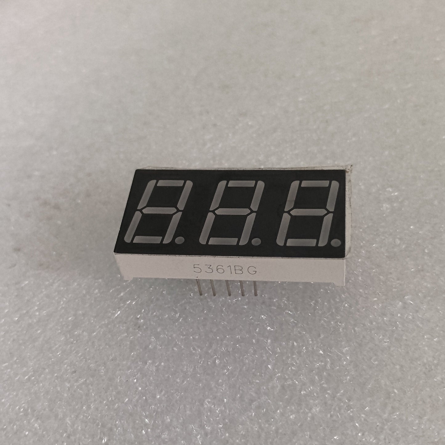 7-segment (0.5”three digits)CA (Green)*