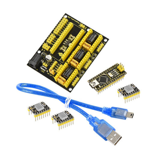 KS0096 Arduino CNC kit  CNC Shield V4.0 + Nano+3pcs a4988 driver GRBL compatible
