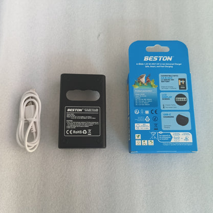 Battery charger for 1.2V and 1.5V NI-MH/LI-ION battery