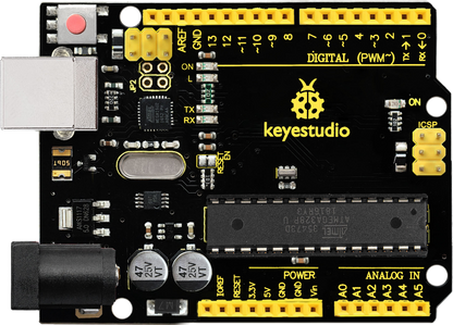 KS0001, KEYESTUDIO UNO R3 Compatible with Arduino (USB CABLE included)
