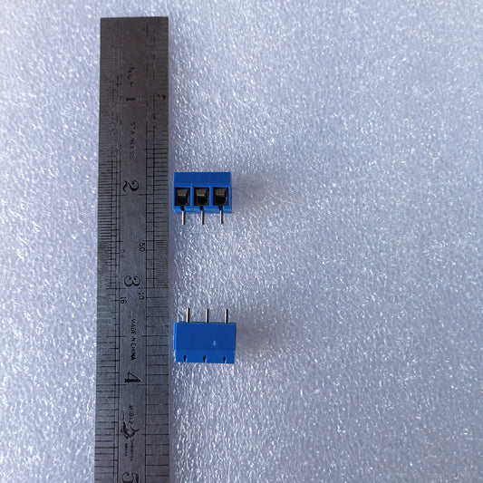 PCB Terminal 3pin blue 5.08mm