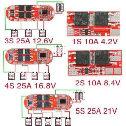 BMS 3s 25a 18650 Lithium Battery Protection Module