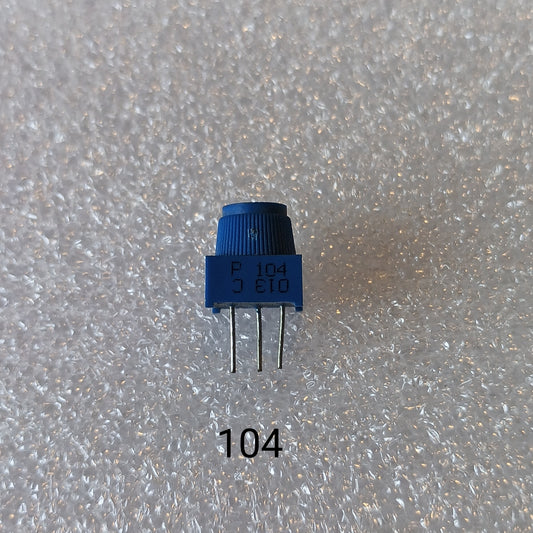 Preset 100kohm (3386p-1-104T) single turn