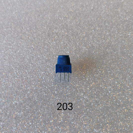 Preset 20kohm (3386p-1-203T) single turn