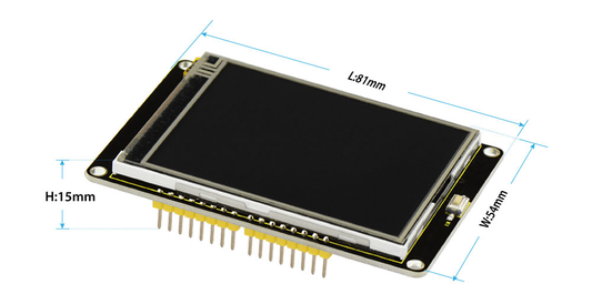 KS0257 Keyestudio 2.8 Inch 240*320 TFT LCD Shield for arduino UNO R3