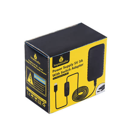 Adaptor Raspberry Pi 4B 5V 3A switch TypeC interface power supply US Plug