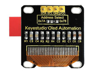 Ks0271 Keyestudio 0.96-inch OLED LCD panel with a baseboard