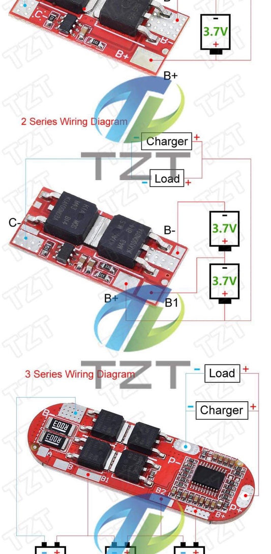 Bms 2s 10a 18650 Liion Battery Protection Module