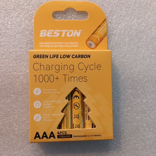 Battery AAA rechargeable LI-ION 4pcs(Beston)
