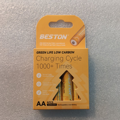 Battery AA rechargeable LI-ION 4pcs (Beston)
