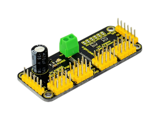 KS0065, Keyestudio 16-Channel Servo Drive Board with12-Bit