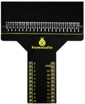 KS0291, Keyestudio T-type Shield Adapter for micro:bit v2
