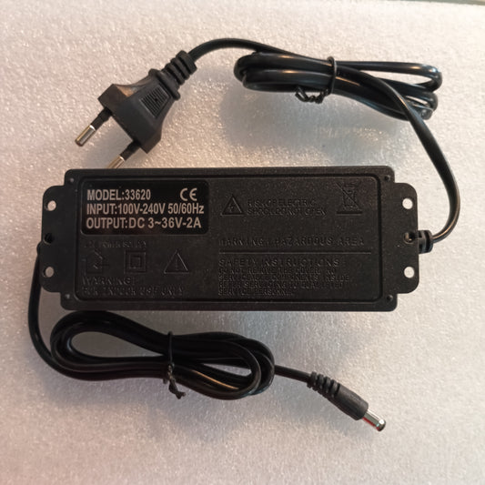 Adaptor 3.3V-36V 2A variable power supply